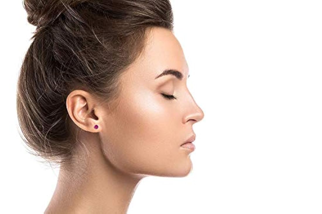 Aretes de tuerca de piedra natalicia