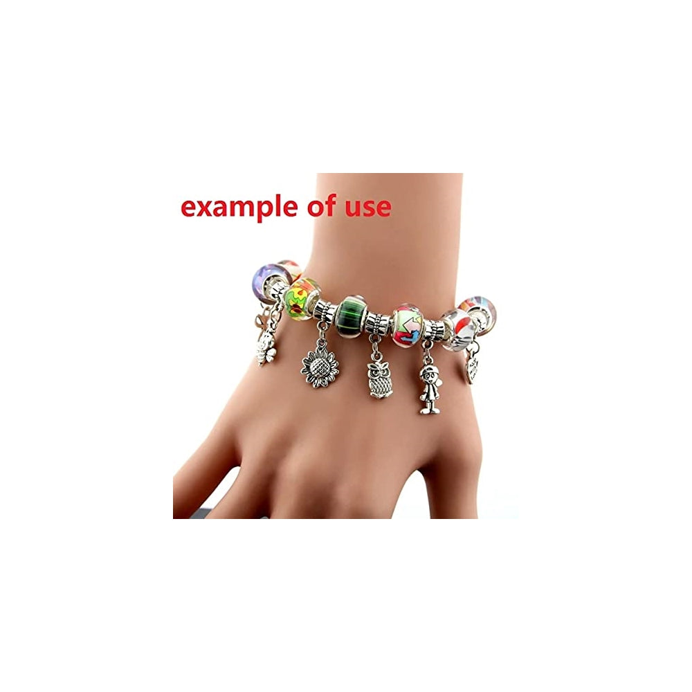 Pulseras y tobilleras con cadena de serpiente y dijes