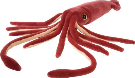 Peluche de calamar gigante.