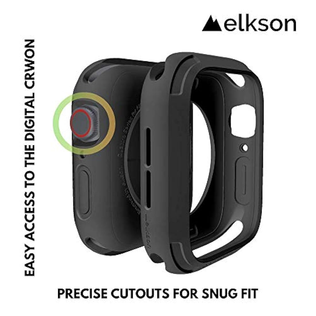 Carcasa para Apple Watch 4, color negro, Negro