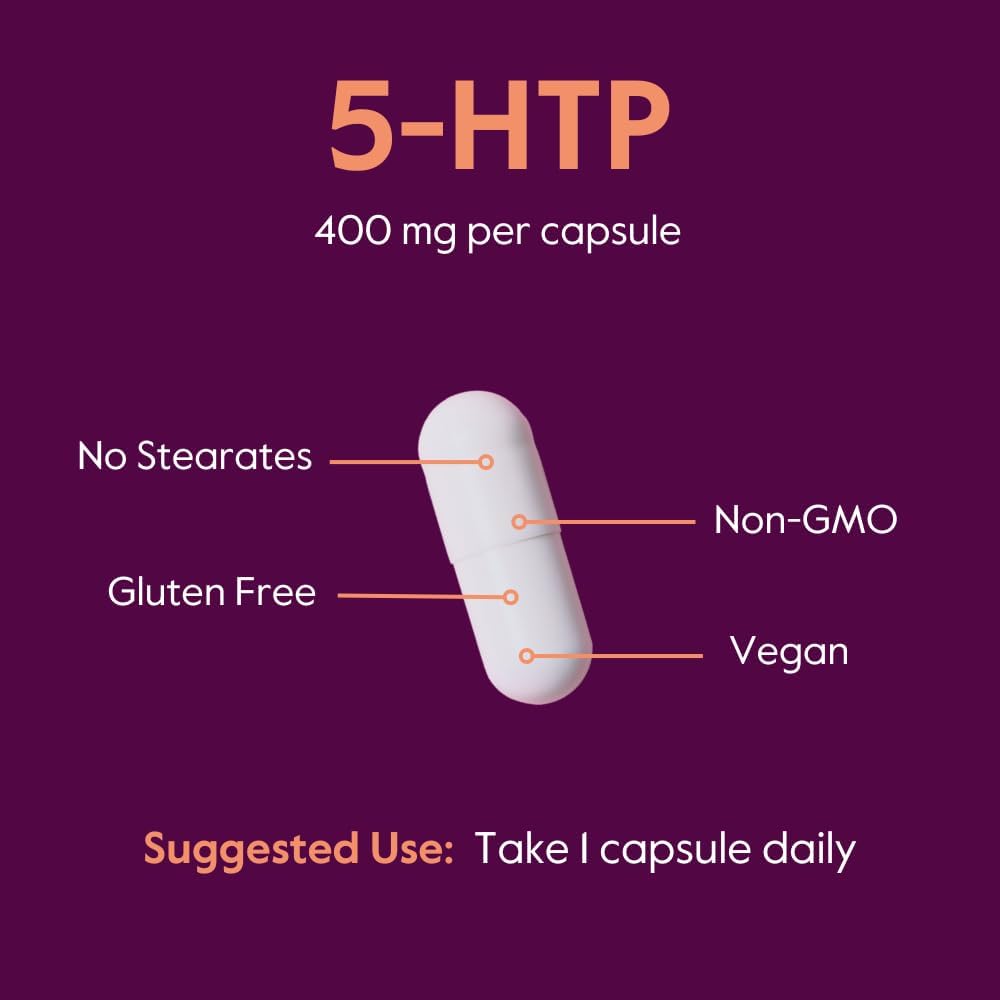 Suplemento 5-HTP 400mg BESTVITE - Vegano y Sin Gluten