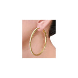 Aretes de aro para boda con cristales de estrás