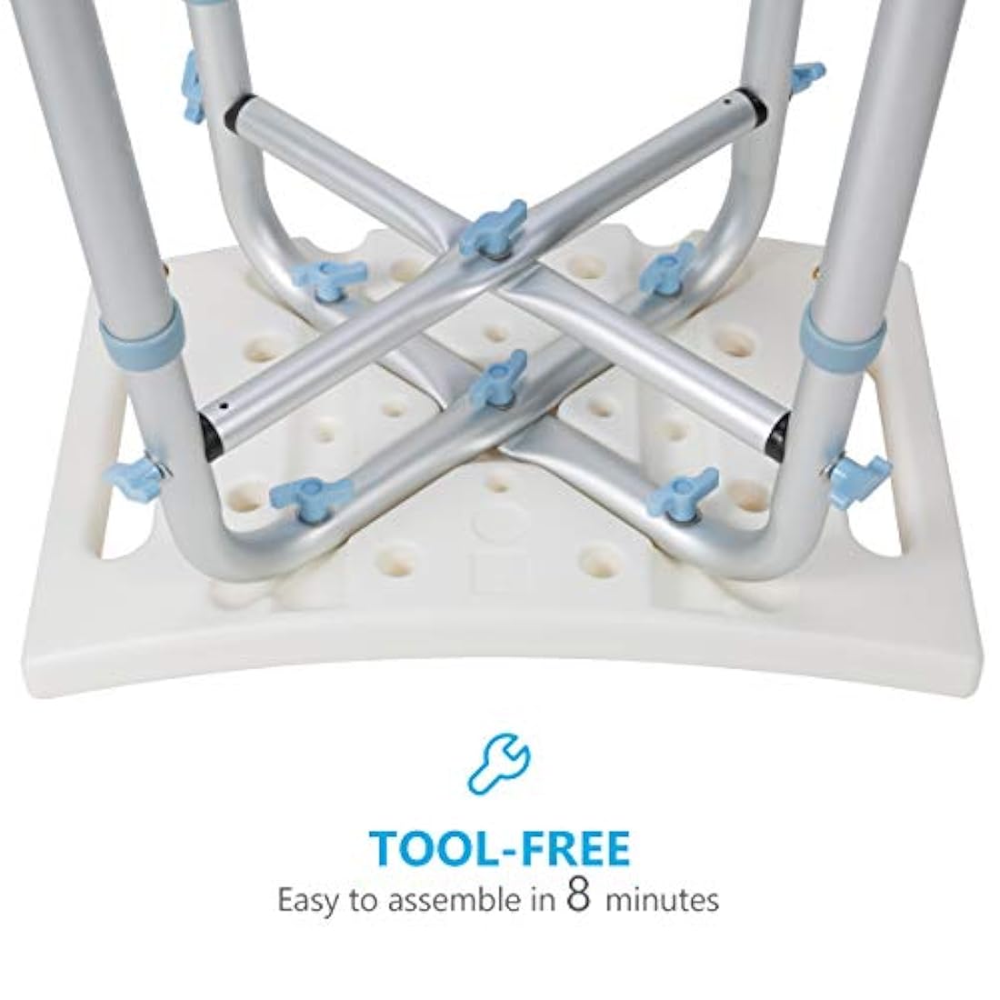 Silla de ducha resistente de 500 libras