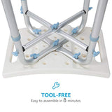 Silla de ducha resistente de 500 libras