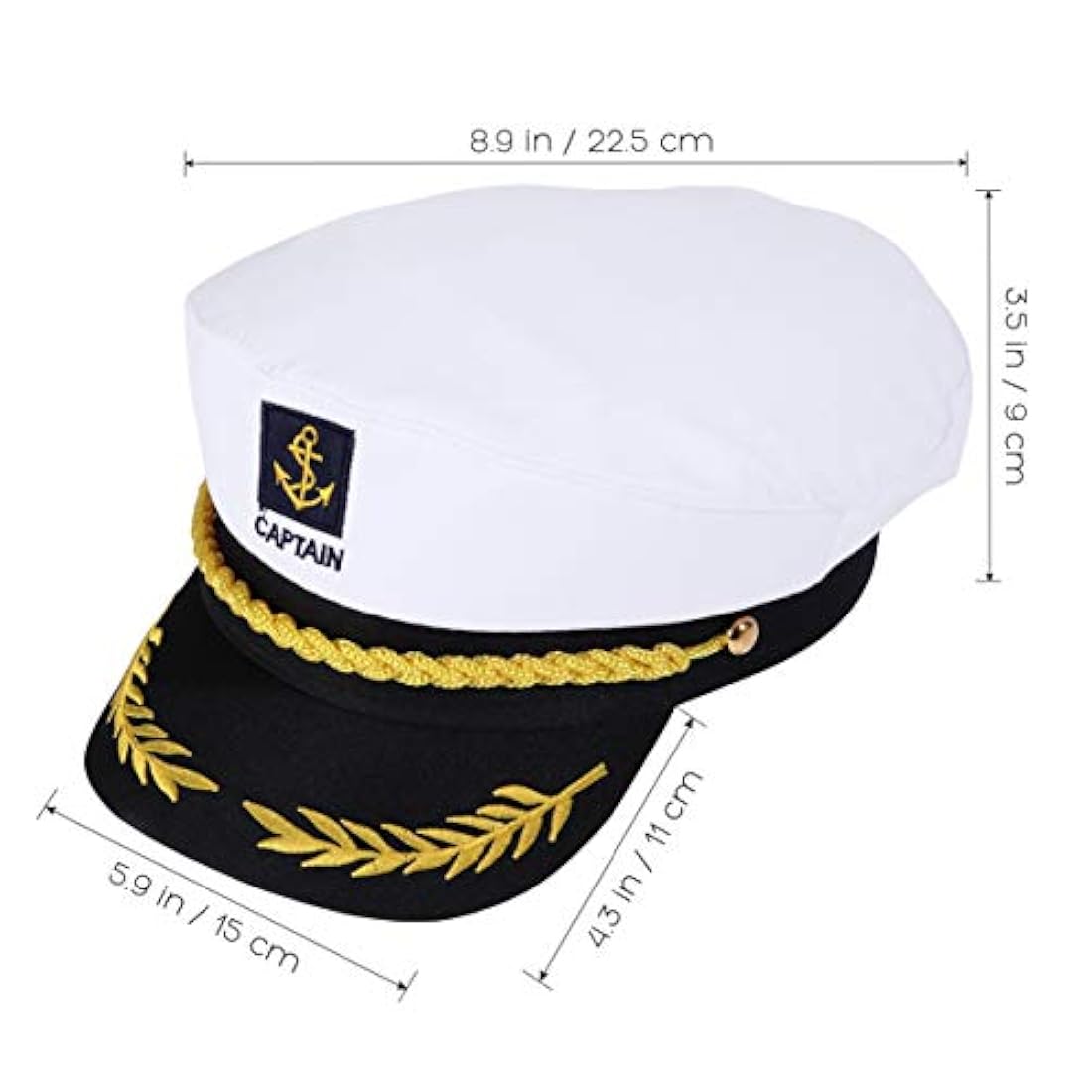 BESTOYARD Capitán Sombrero Gorra Disfraz