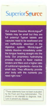 Superior Source No Shot B6/B12/ácido fólico Plus D multivitaminas, 100 unidades