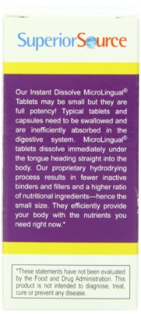 Superior Source No Shot B6/B12/ácido fólico Plus D multivitaminas, 100 unidades