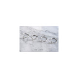 Aretes aro de plata para mujer