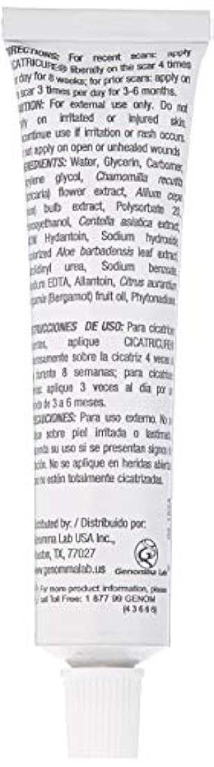 Gel que reduce la apariencia de las cicatrices