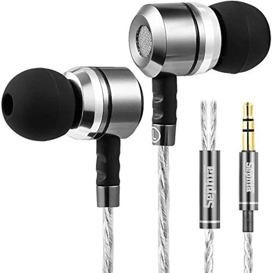 Sephia SP3060 - Auriculares con aislamiento de ruido en los oídos, potente sonido bajo, alta definición, audio puro, auriculares para iPhone, iPod, iPad, reproductores MP3, smartphones y tablets Samsung