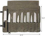 Bolsa para cuchillos de chef enrollable, bolsa de lona