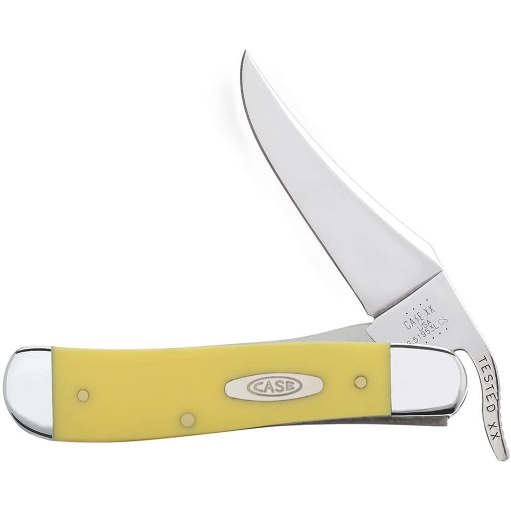 Cuchillo de bolsillo RussLock amarillo sintético