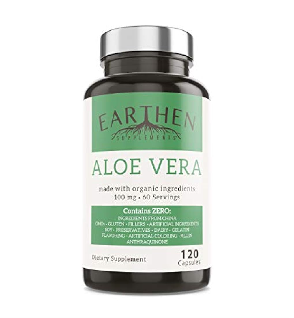 Suplemento aloe vera orgánico equivalente a 20,000 mg- RAW