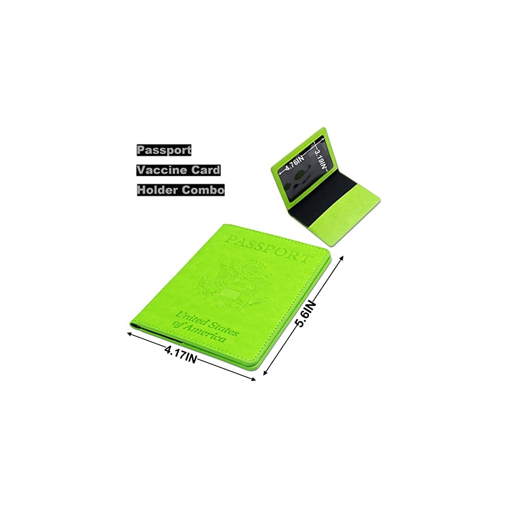 Porta Documentos y Tarjetas para pasaporte y tarjetas verde