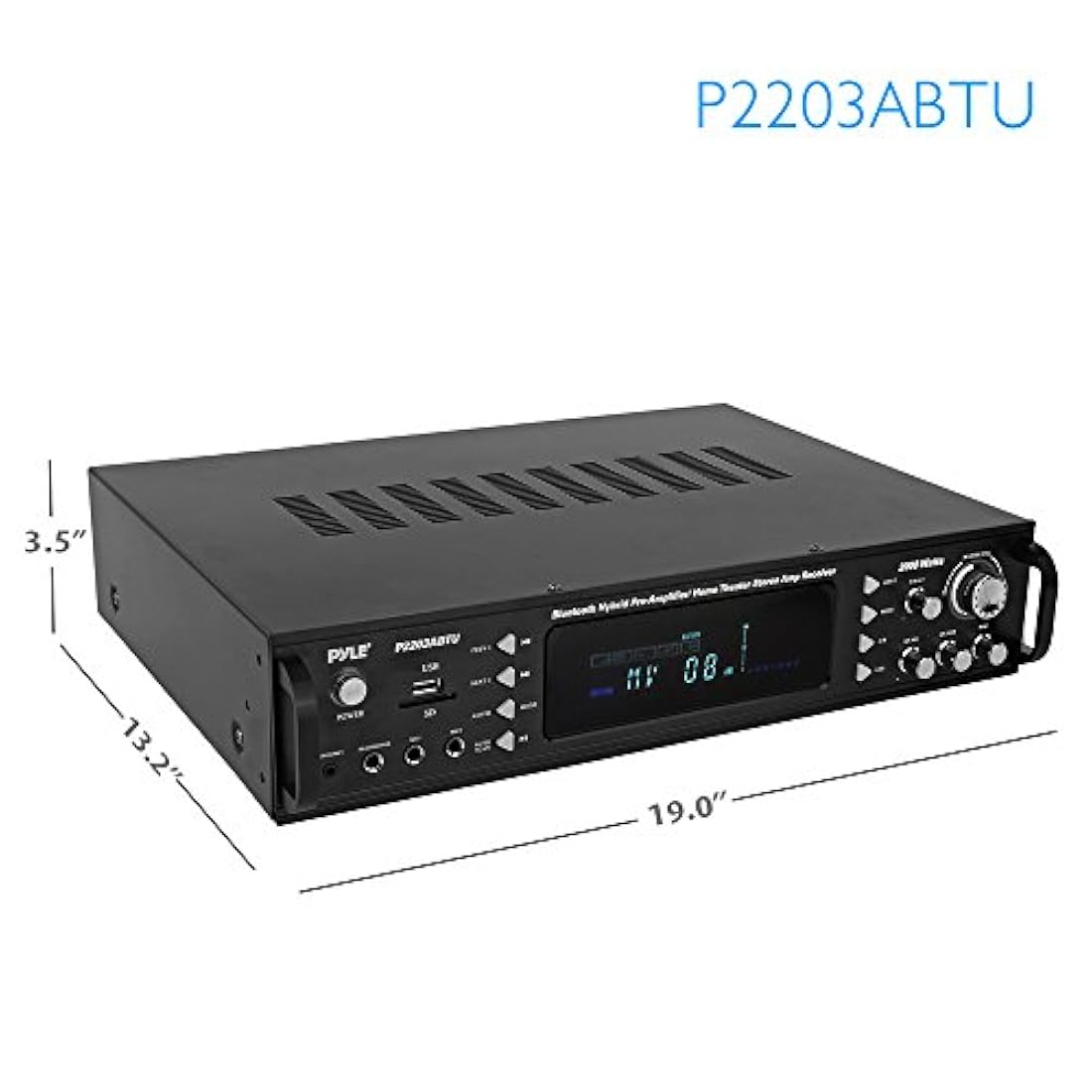 Amplificador de potencia Bluetooth PYLE-PRO P2203ABTU