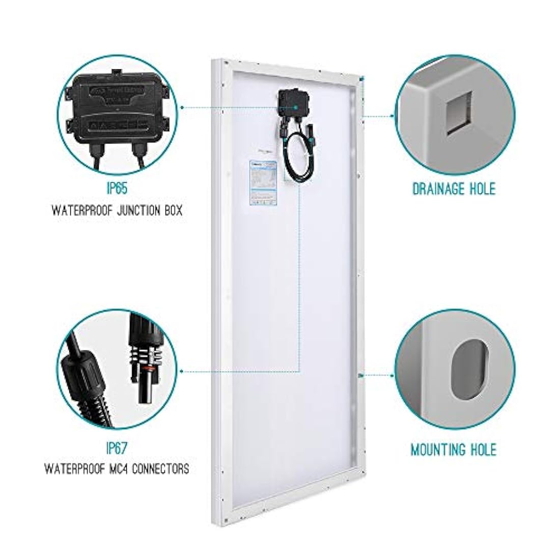 Panel solar monocristalino