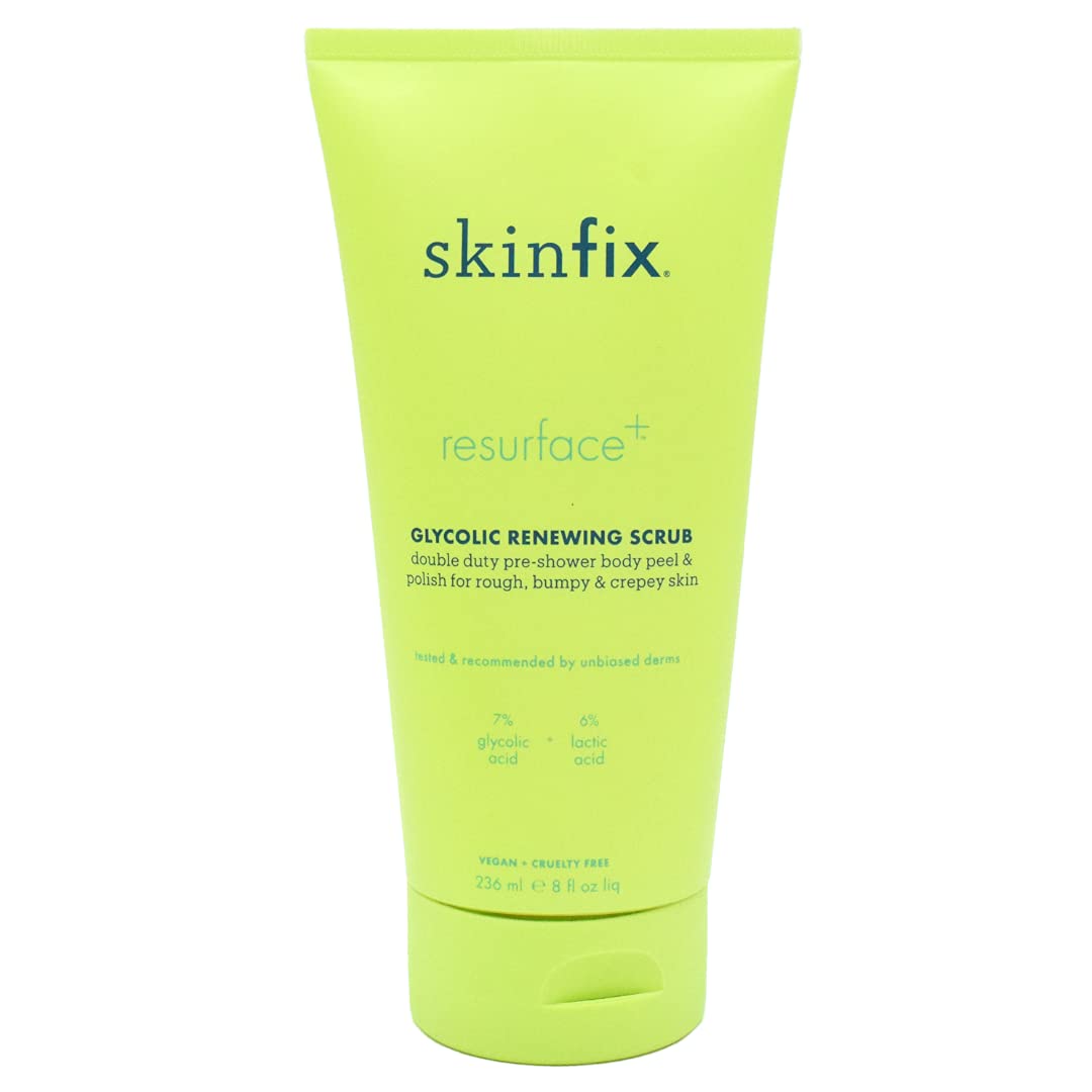 Exfoliante corporal renovador de ácido glicólico y láctico