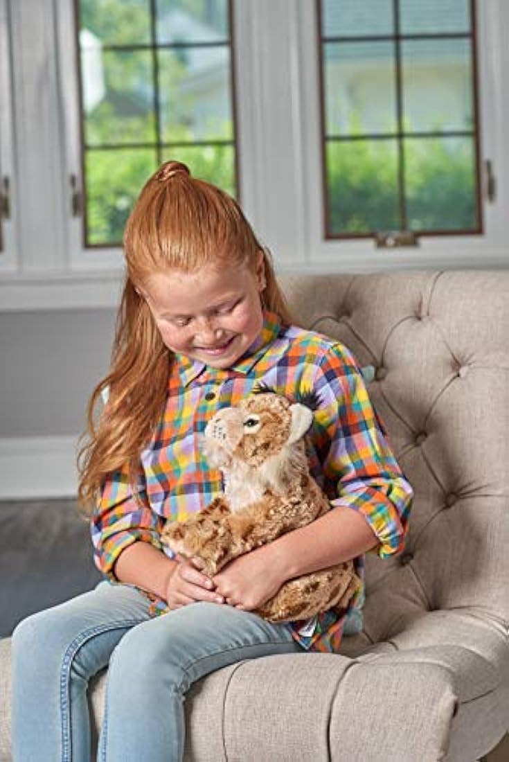 peluche de felino Lynx, mide 30 cm de largo