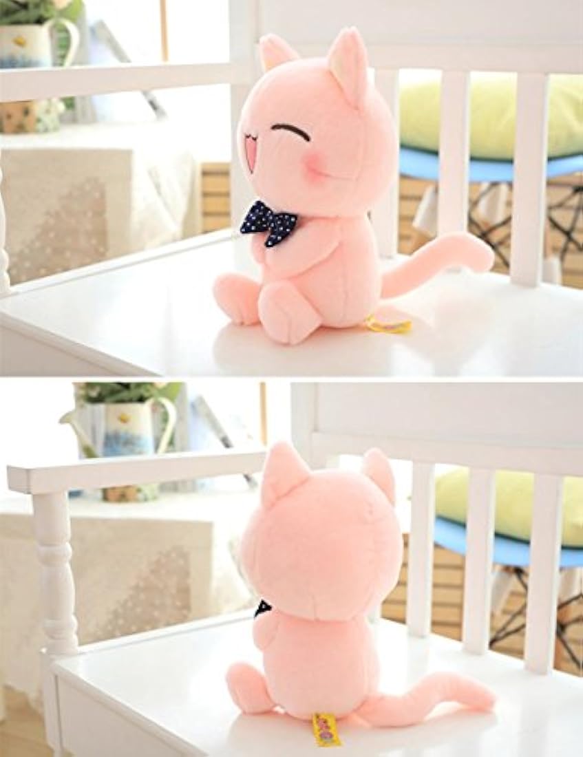 Muñeco de peluche, gato de 11 pulgadas, color rosa