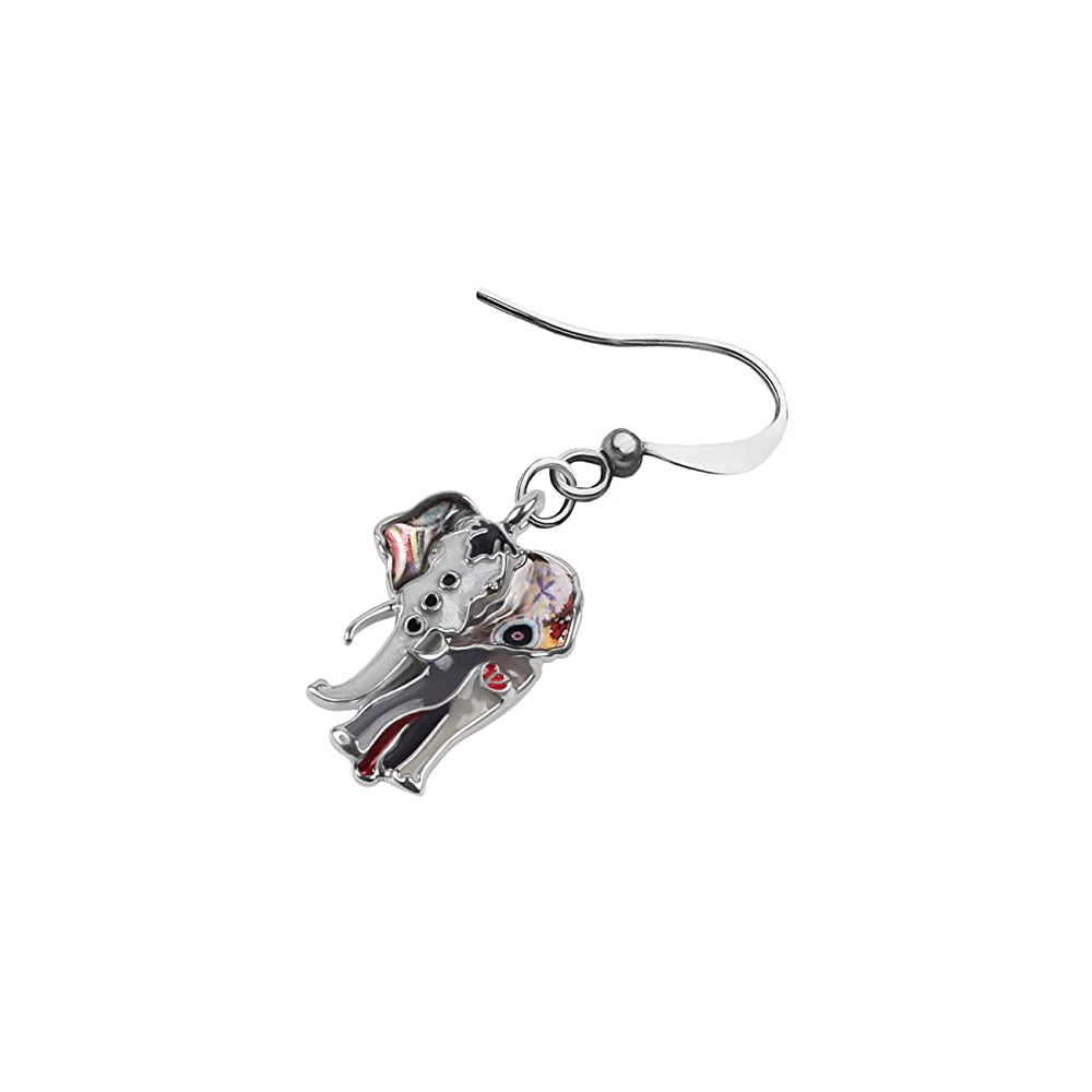 Aretes de elefante de la selva para mujeres