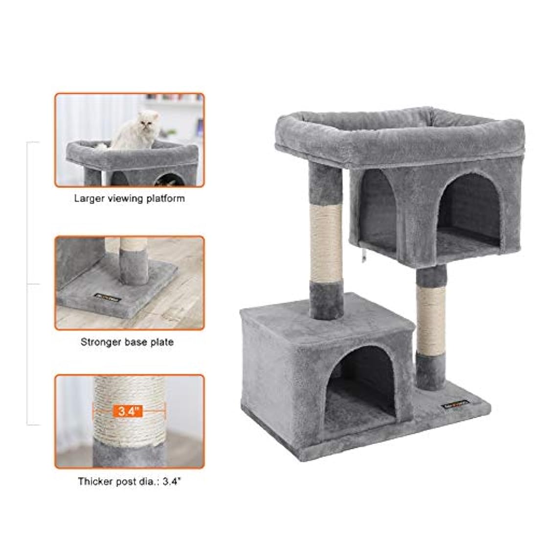 Árbol de gato FEANDREA para gatos grandes