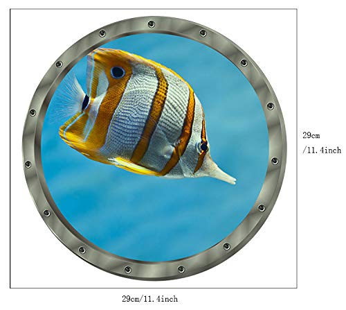 Vinilos Adhesivos de Pared Ocean View - Amaonm, 3D, 12x12