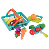 Juego de juguetes de frutas y vegetales para comer y cortar