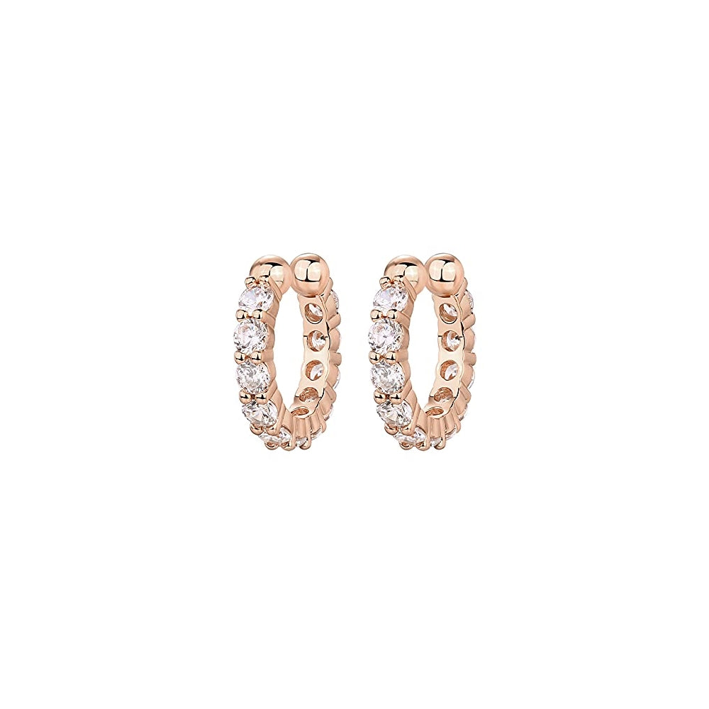 Aretes de plata  chapados en oro para mujer