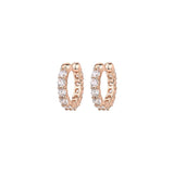 Aretes de plata  chapados en oro para mujer