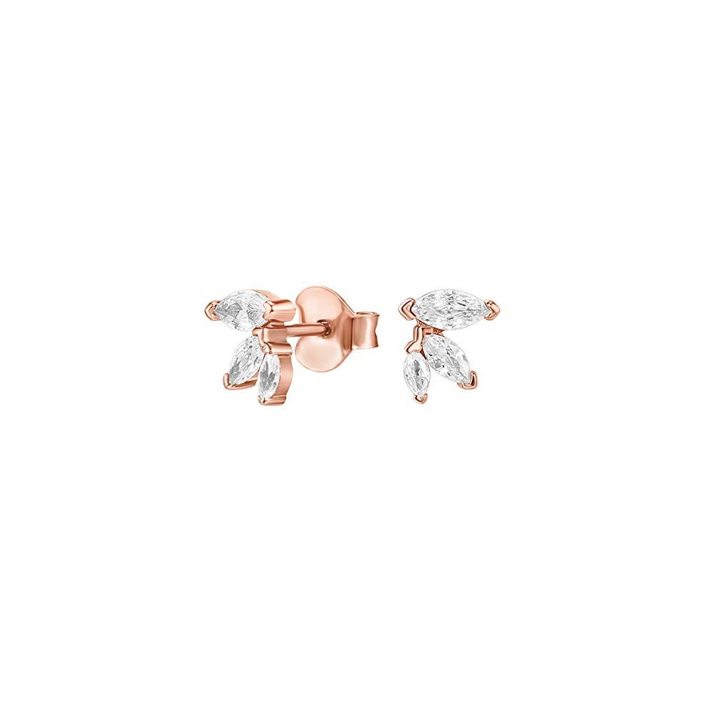 Aretes de plata chapada en oro de 14 quilates para mujeres