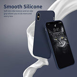OTOFLY - Funda protectora de goma de silicona suave de alta calidad, compatible con Apple iPhone X (solamente), color azul medianoche
