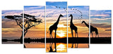 Pyradecor 5 piezas pinturas sobre lona arte de la pared