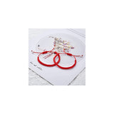 Pulseras y tobilleras roja de protección la buena suerte