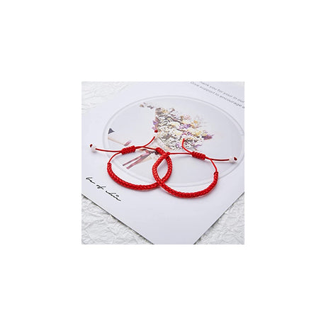 Pulseras y tobilleras roja de protección la buena suerte