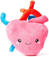 Corazón de peluche con texto en inglés