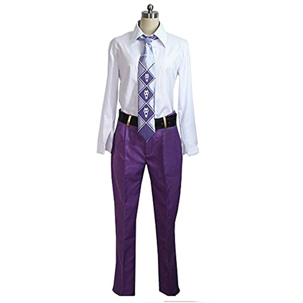 Disfraces Halloween Kira Yoshikage Purle chaqueta trajes traje hecho