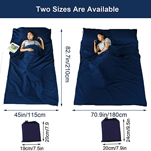 Forro para saco de dormir, sábanas de viaje portátiles
