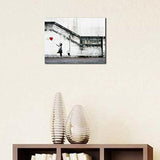 Wieco Art Lienzo decorativo para pared con diseño niña
