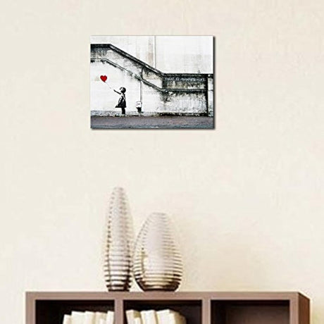 Wieco Art Lienzo decorativo para pared con diseño niña