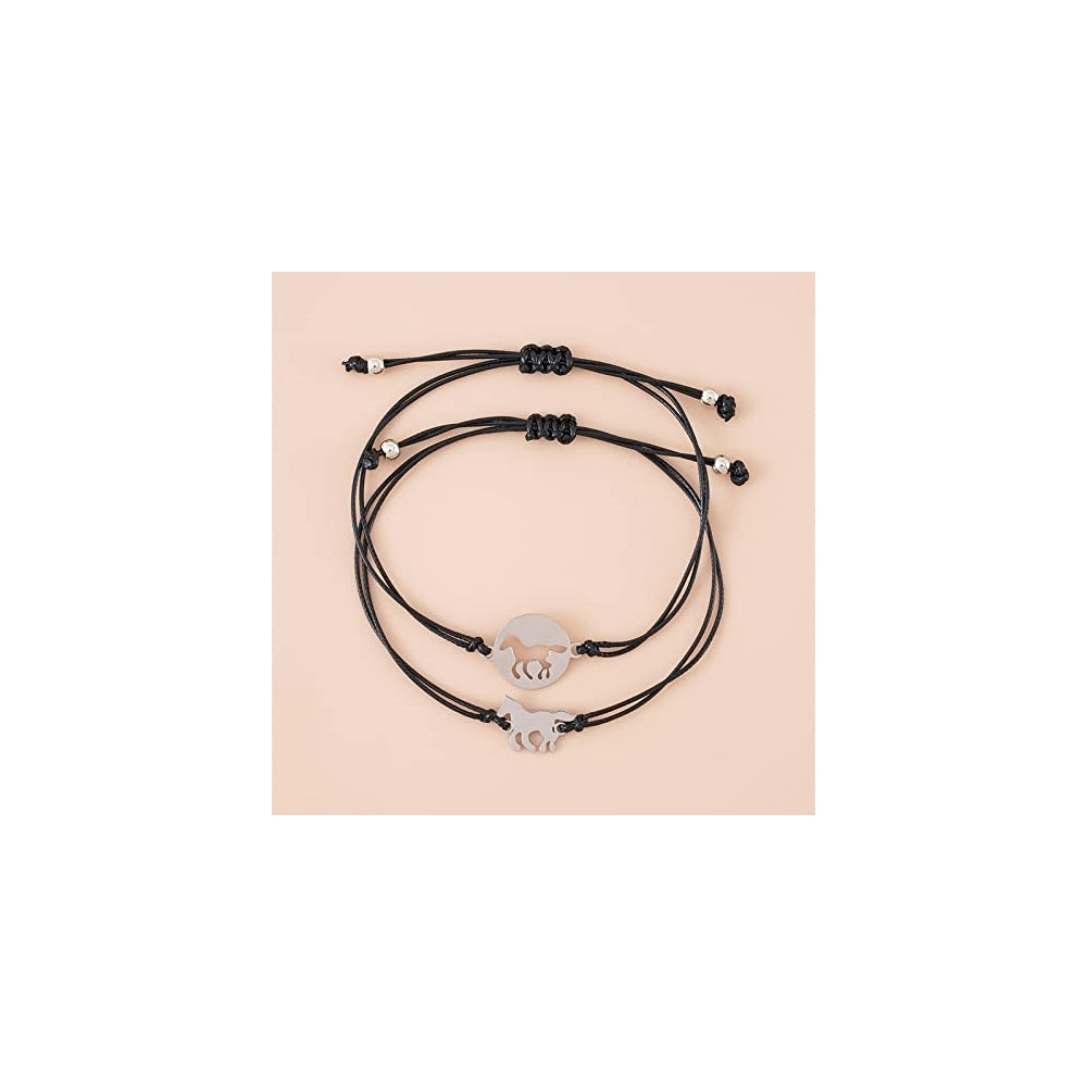 Pulseras y tobilleras de corazón para madre e hija