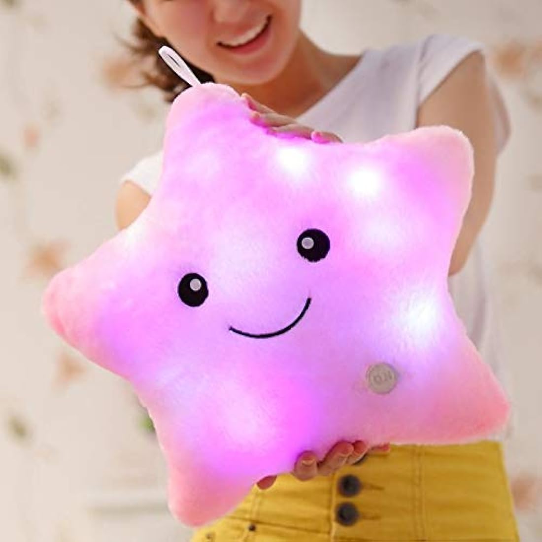 Almohada de peluche con forma de estrella