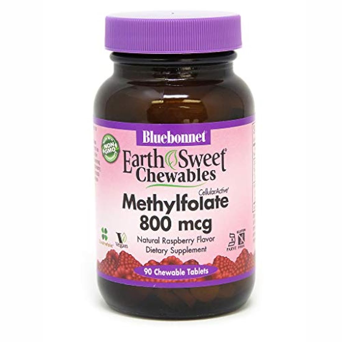 Bluebonnet Tierra Sweet Cellular Active metilfolato 800 mcg