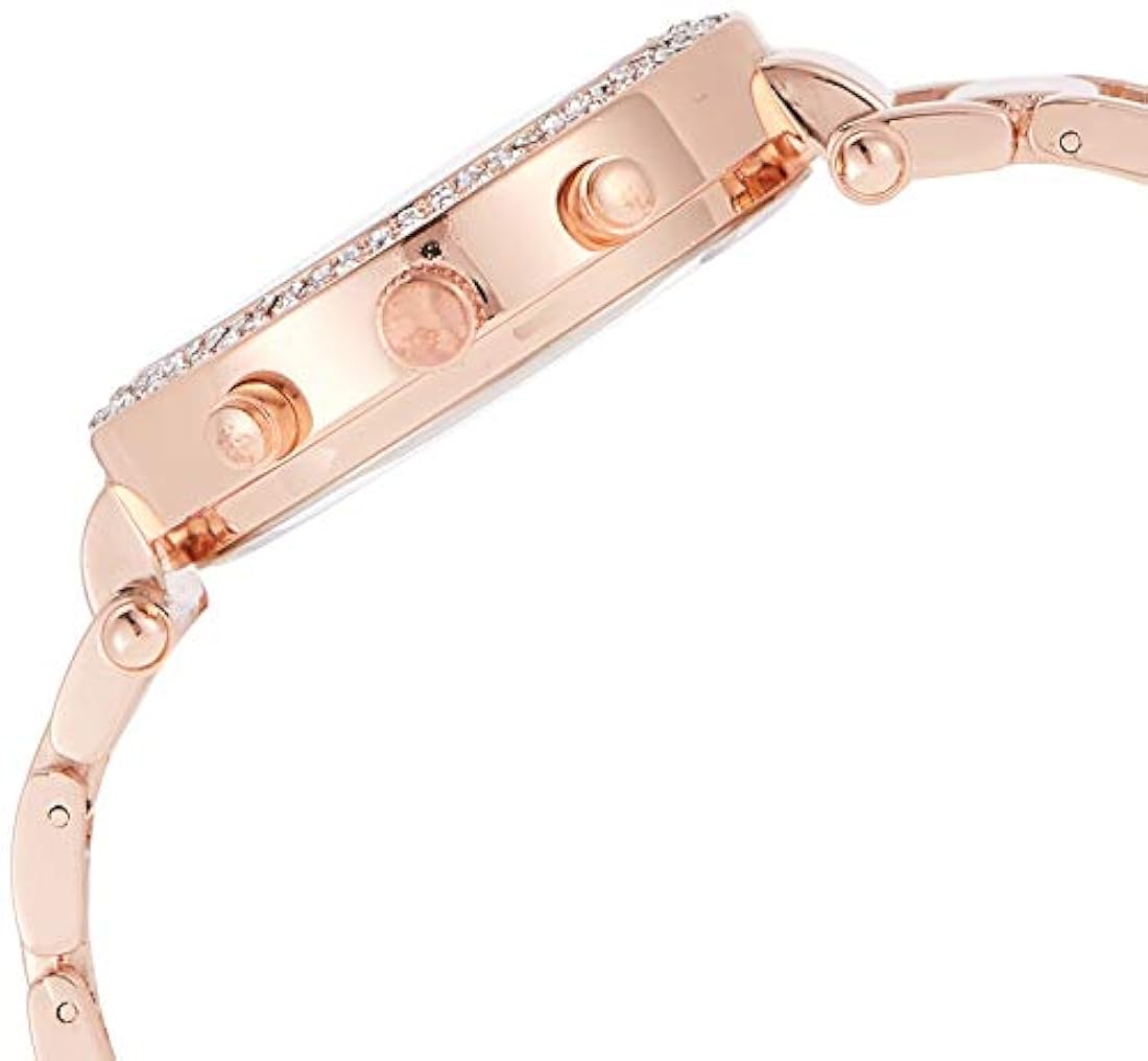 Reloj de vestir de mujer de cuarzo con tonos dorados