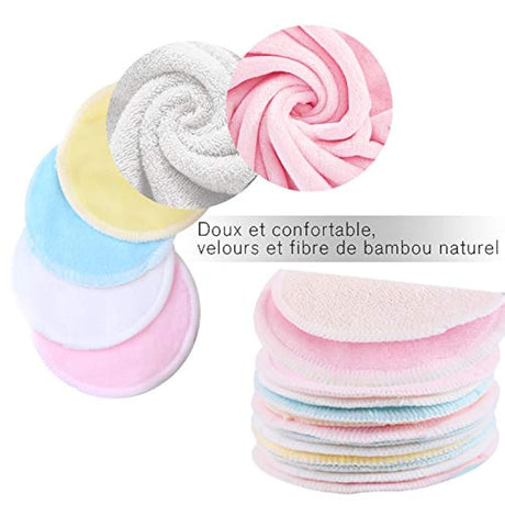Almohadillas de maquillaje reutilizables,  16 unidades
