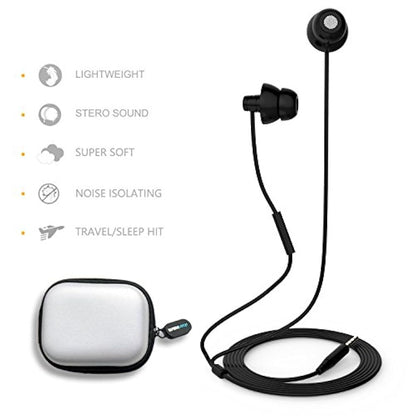 MAXROCK TM Mini auriculares de silicona suave con micrófono