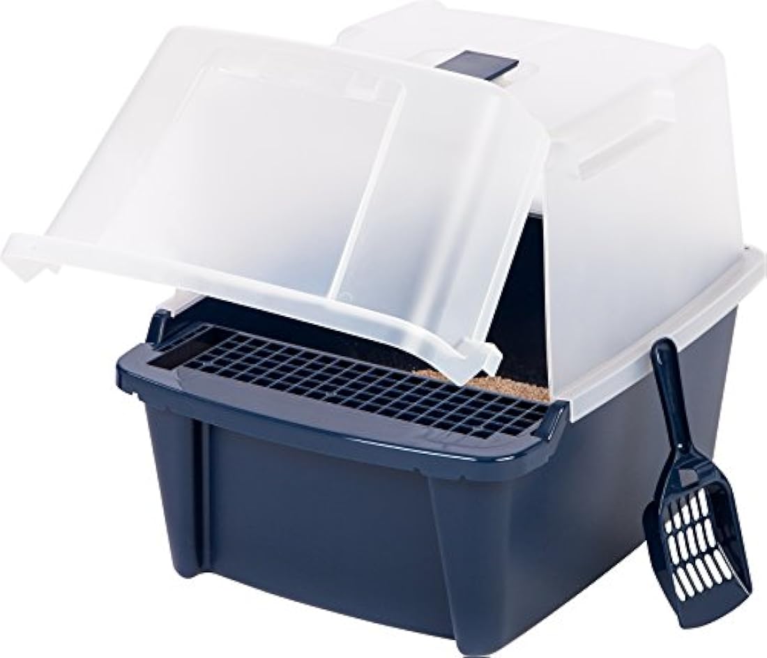 Caja de arena con techo dividido