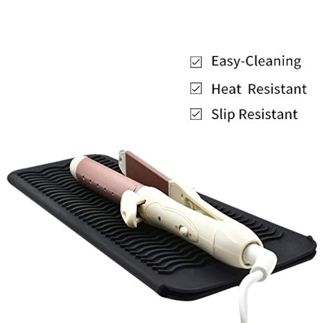 Bolsa de silicona resistente al calor para alisador de pelo