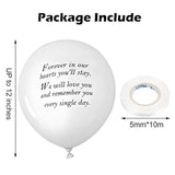 Globos de recuerdo biodegradables para decoración funeraria