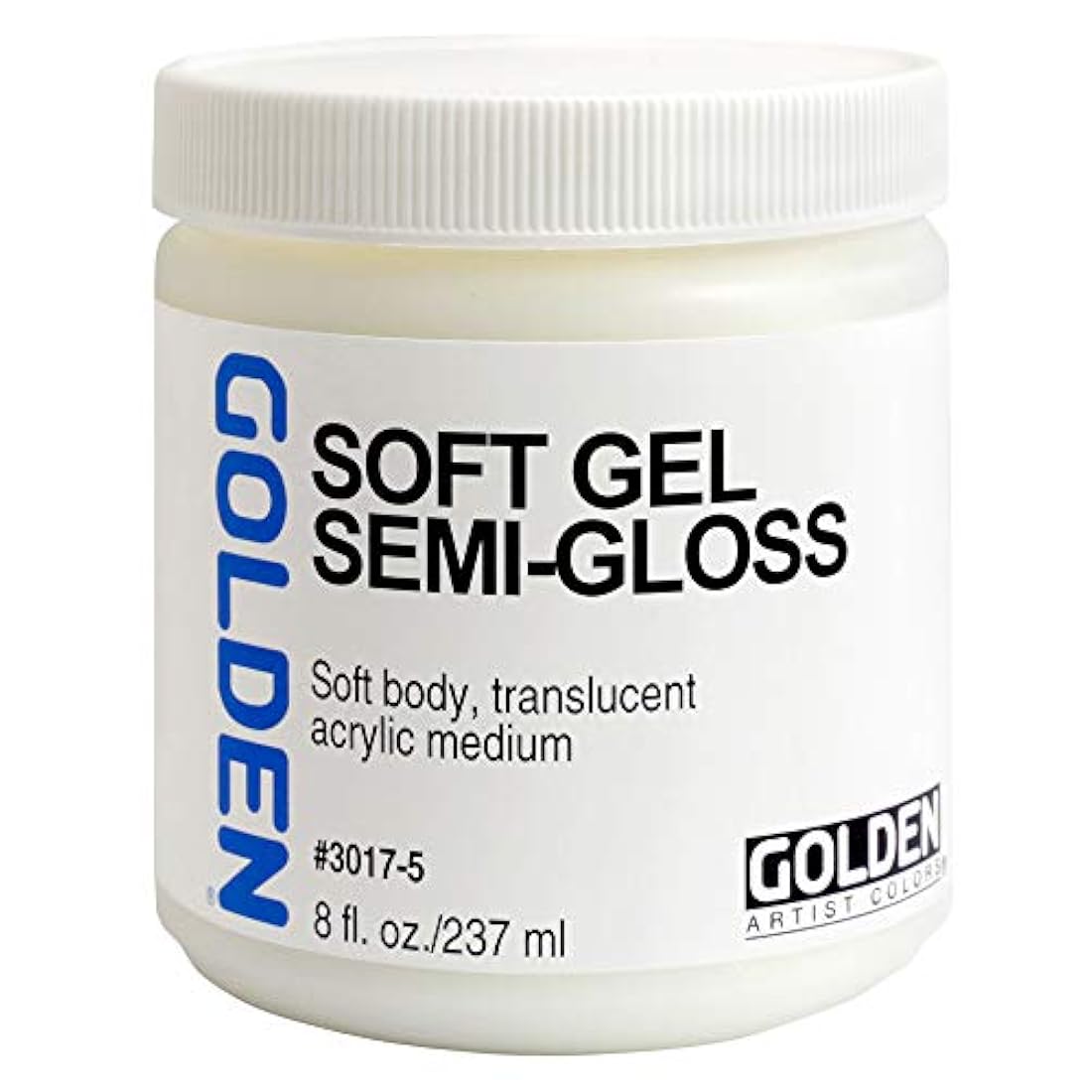 dorado Acryl Med Soft Gel de 8 oz Semi-Gloss