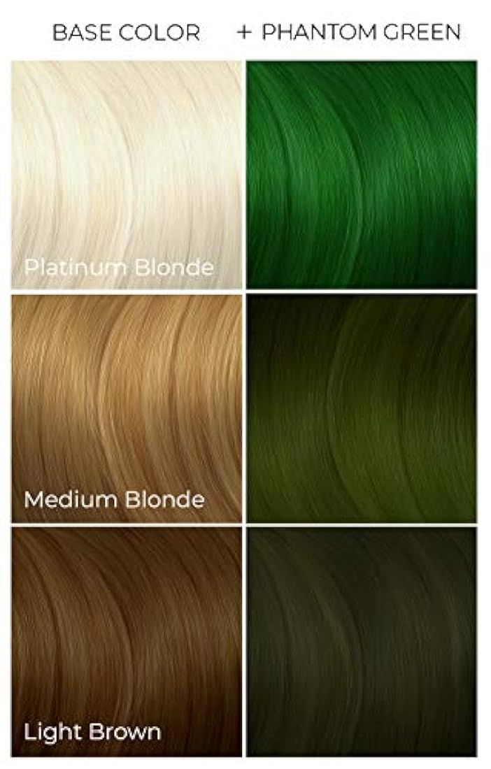 Tinte de cabello semipermanente 4 onzas Verde